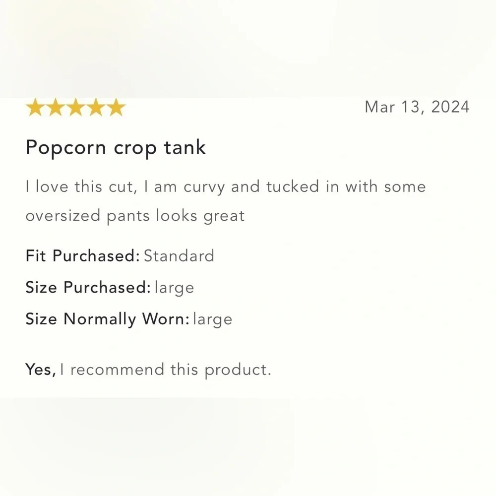 NWT Size XL (P2P 20.5 -23") - Blue Tassel Popcorn Crop Tank - Picture 6 of 15